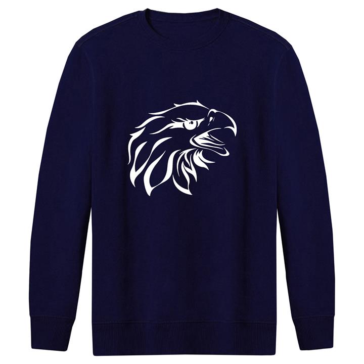 سویشرت مردانه طرح عقاب کد F40 رنگ سرمه ای